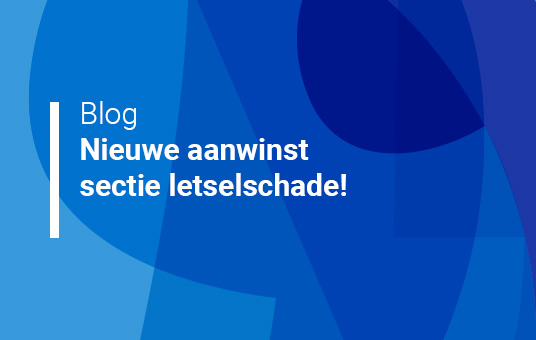 Nieuwe aanwinst sectie letselschade!