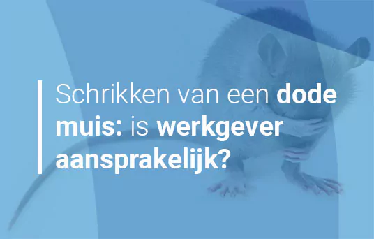 Schrikken van een dode muis: wanneer is uw werkgever aansprakelijk?